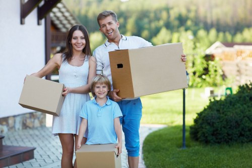 House removal team planning a local move in Manor House