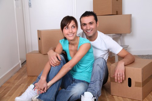 Small moving van ready for residential and business jobs in Manor House