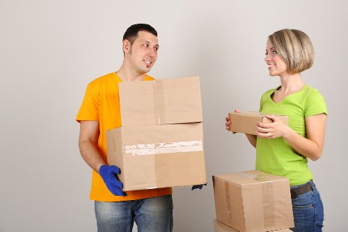 Furniture dismantling and careful handling during an office move